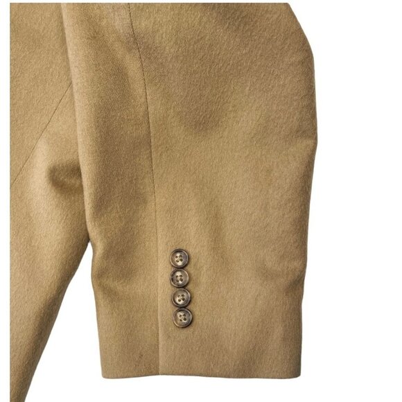 ETIENNE AGNER Cashmere Sport Coat Men's 43 Regular Tan 2-Button WPL 8046 Flaw - Picture 3 of 15